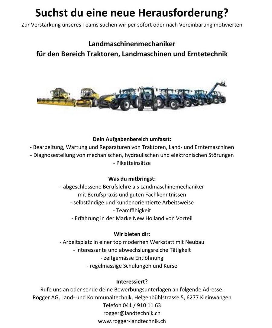 stellenangebot landmaschinenmechaniker april22